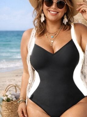 One Piece Swimsuit Womens Eomenie New Bathing Suit XL